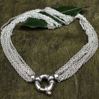 Zilveren collier