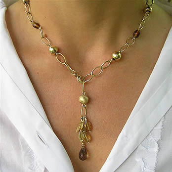 Gouden schakel collier